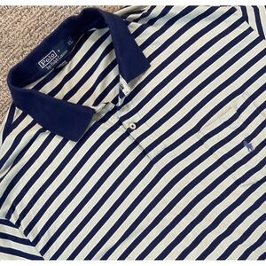 Polo Ralph Lauren Mens XL  Green Blue Stripes‎ Golf Rugby Preppy